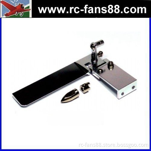 RC Ship 95mm Silver Aluminium Cooling Boat Rudder